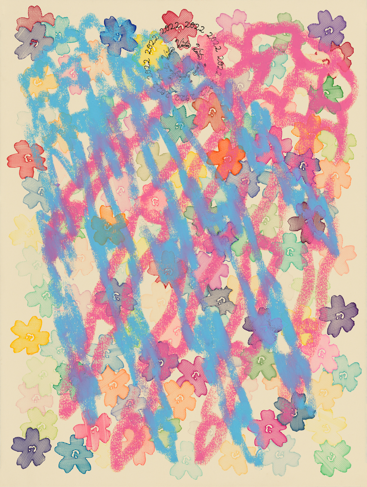 Skeleton Hand and Flowers 2